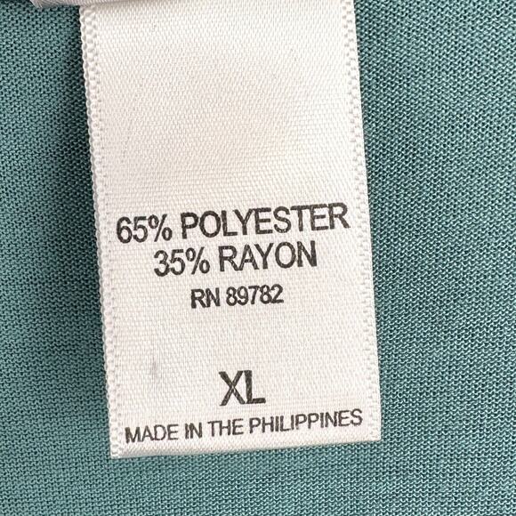 Natori Teal Two-Tone Scoop Neck Sleeveless Casual Nightgown Womens Extra Large - Picture 4 of 7